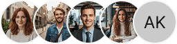 Multiple investor profile avatars displayed in the Rillstream Capital trading review section